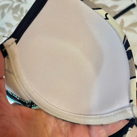 RIVAGE Two Pieces bikini Swimsuit Size 38B Push Up Underwire Top /M Bottom. - Picture 4 of 8